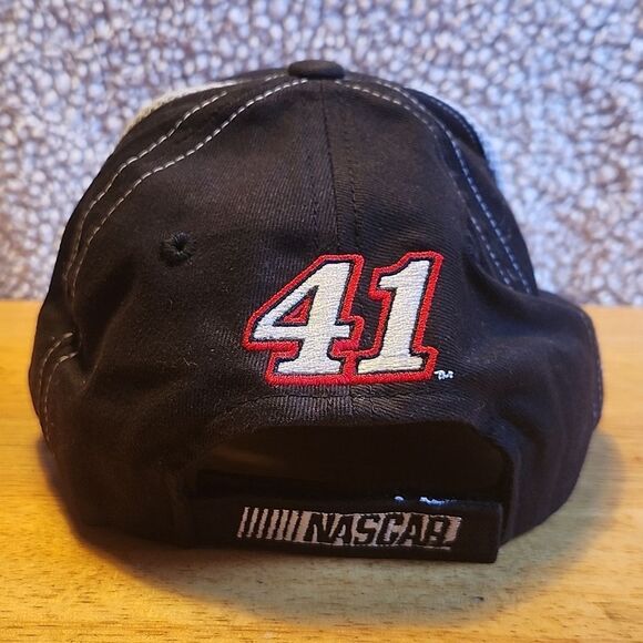 Nascar Haas 41 Kyle Busch Velcroback Hat - New - Picture 4 of 8